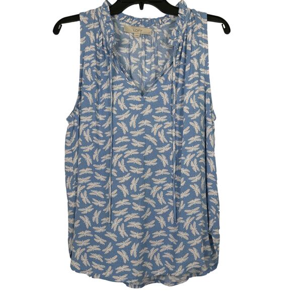 Loft Dragonfly Print Tank Top - Picture 1 of 3